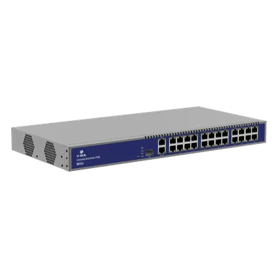 MDU Triple-mode PON (GPON/XGPON/XGSPON) / 24 Puertos PoE 802.3at Gigabit / 1 Puerto PON