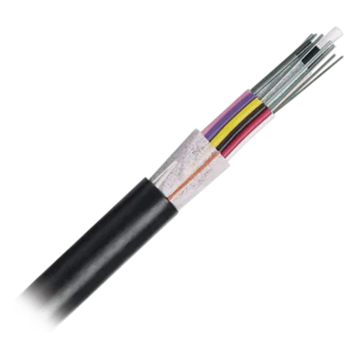 Cable de Fibra Óptica / 6 Hilos / Planta Externa OSP / Dieléctrico Sin Metal / Monomodo OS2 / 10.16 mm (0.40 pulg) / Bloqueo de Agua en Seco