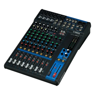 Mezcladora de Audio Analógica / 12 Canales / 6 Entradas Micrófono-Línea / 2 Buses de Grupo / Preamplificadores D-PRE / Compresores de 1 Mando