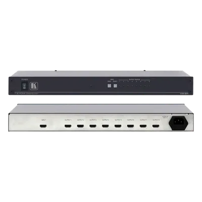 Amplificador de Distribución HDMI / 1 Entrada a 8 Salidas / 6.75 Gbps / HDCP / Deep Color / 3D Pass-through / Rack 19