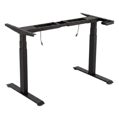 Base de Escritorio Motorizado Profesional / Altura Ajustable 60-125cm / Estructura Estable / Funcionamiento Suave / 3 Preset de Posiciones / Color Negro / Soporta hasta 100Kg de carga