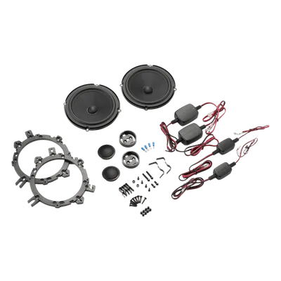 Componentes de Audio Automotriz / 6.5 Pulgadas / 2 Vías / 50 W RMS / 4 Ω / Tweeter Aluminio 25 mm / Rejillas Incluidas