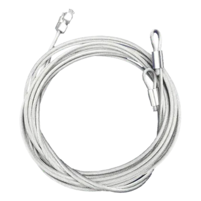 Cable para Puerta de Garage / 1/8 Pulgada / 350 cm (11.5 ft) / Puertas hasta 8 Pies (2.44 m) / Uso Residencial y Comercial / Instalación Izquierda o Derecha