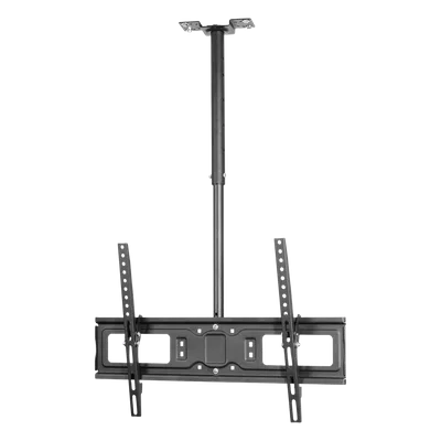 Montaje de techo Inclinable y Ajustable para pantallas desde 32-75 pulgadas / Capacidad de Carga 50 kg / VESA 200x200 hasta 600x400 / Acabado Resistente a Rasguños / Incluye Herrajes de Montaje