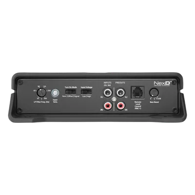 Amplificador Monobloque / 500 W RMS / Clase D / Respuesta 20 Hz a 20 kHz / Control Remoto de Nivel / Bajo Perfil