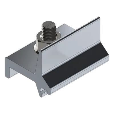 Abrazadera de Fijación / Aluminio Serie 6000 / N Rail 4.72 Horizontal a Vertical / Tornillería Inoxidable Incluida / 54 g