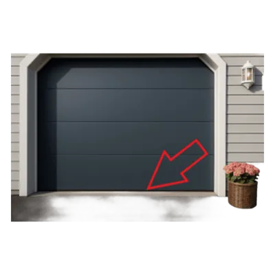 Sello Inferior para Puerta de Garage / 16 Pies (52.5 ft) de Ancho / Caucho Sintético de Alta Resistencia / Diseño Rígido-Flexible / Compresión Controlada