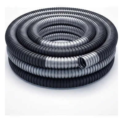 Tubo Flexible Liquidtight 2 1/2" (63 mm) / Acero Galvanizado + Forro PVC / Rollo 10 m (32.8 ft) / NEMA 4 / IP65