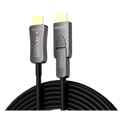 Cable HDMI Óptico Activo / 4K@60Hz 4:4:4 / 18 Gbps / 20 m (65.6 ft) / HDMI 2.0b / HDCP 2.2 / HDR / ARC / Conector RX Desmontable