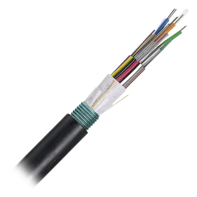 Cable de Fibra Óptica / 24 Hilos / Monomodo OS2 / Armado / OSP Planta Externa / 250 µm / Bloqueo de Agua en Seco