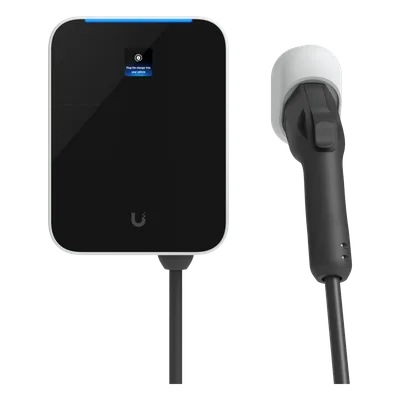 Estación de Carga EV UniFi Connect Lite / 11 kW Nivel 2 / Conector SAE J1772 / Intemperie Type 3R / Cable 7 m / Control de Acceso NFC / Gestión UniFi Connect