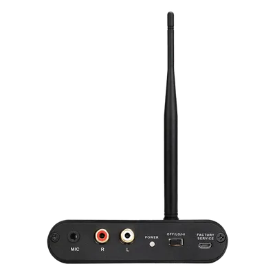 Transmisor Inalámbrico Silent Disco / Entrada RCA y Micrófono Simultánea / Alcance 300 m (984 ft) / Batería 1000 mAh / Autonomía 12 Horas / Carga Type-C