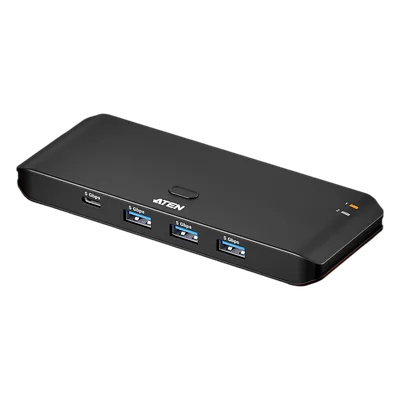 Switch Compartido USB / USB 3.2 Gen 1 / 5 Gbps / 2 Hosts A+C / 4 Periféricos / InstaSync