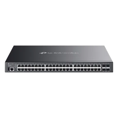 Switch Lite L3 Gestionable Apilable / 48 Puertos Gigabit PoE++ / 4 Slots 10G SFP+ / Presupuesto PoE 770W / Fast PoE y Perpetual PoE / Apilamiento Físico de 4 Unidades / L3: RIP, OSPF, VRRP / Gestión C