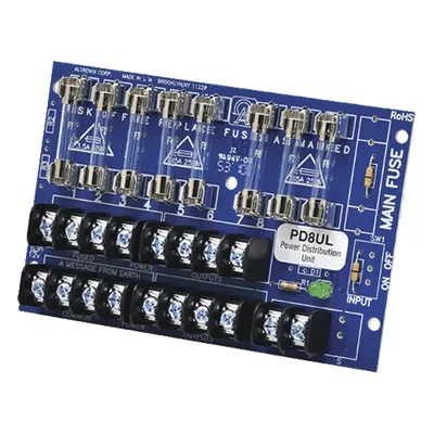 Módulo Distribuidor / 8 Salidas Fusibles / 12/24 VDC o 24/28 VAC / 10 A / UL Listed