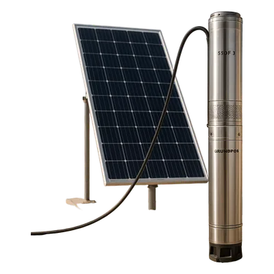 Kit de Bombeo Solar / 4 Módulos LR772HVH645M / Inclinación 20° / 6 hrs operación diaria