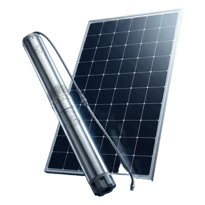 Kit de Bombeo Solar / Bomba Sumergible / 4 Paneles Solares LR772HVH645M / Inclinación 20° / Orientación Sur / Hemisferio Norte