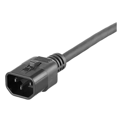 Cable de Alimentación con Bloqueo Doble / IEC C13-C14 / 17 AWG / 10A / 1.2 m (3.9 ft) / Paquete 10 Piezas