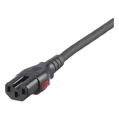 Cable de Alimentación con Bloqueo Doble / IEC C13-C14 / 17 AWG / 10A / 1.2 m (3.9 ft) / Paquete 10 Piezas