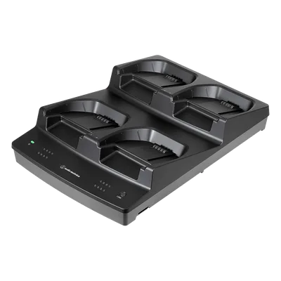 Estación de Carga / 4 Bahías / Transmisores Superficie y Escritorio / Recarga Rápida 2 h / Enlace Dual CAT 5e / Monitoreo por Software