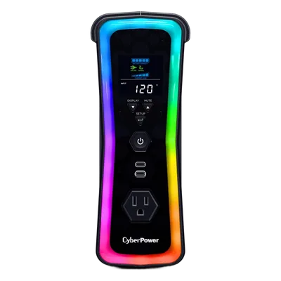 UPS Línea Interactiva / 1500 VA / 1000 W / Onda Senoidal Pura / 13 Salidas NEMA 5-15R / AVR 86-148 Vca / USB / RGB