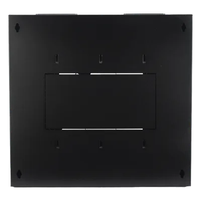 Gabinete de Pared Abatible / Rack 19" 12U / Ventana Cristal Templado / Apertura 120° / Laterales Removibles
