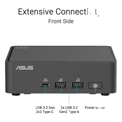 Mini PC / Core 5 210H 8 Núcleos hasta 4.8 GHz / 16 GB DDR5-5600 / SSD 512 GB NVMe PCIe 4.0 / Wi-Fi 7 / Ethernet 2.5 GbE / Thunderbolt 4 / Windows 11 Pro