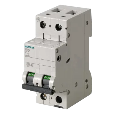 Interruptor automático magnetotérmico / 2 polos / 40 A / 6 kA / Curva C / Montaje DIN