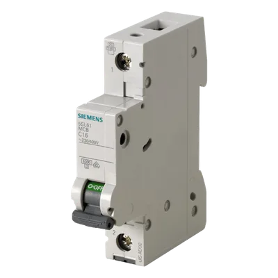 Interruptor automático magnetotérmico / 1 polo / 2 A / Curva C / 6 kA / 400 V