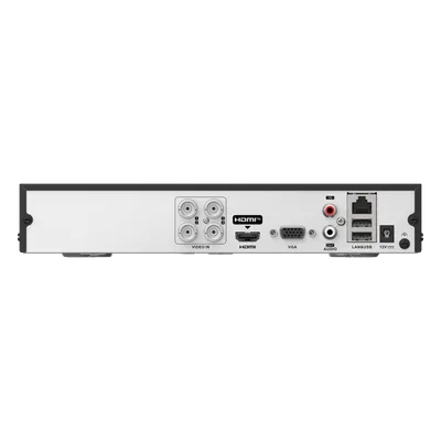 DVR Híbrido / 8 Canales Combinados / 4 Canales TurboHD + 4 Canales IP / 8 Megapixel (4K) / H.265+ / Audio Bidireccional / 1 Bahía HDD / AcuSense Lite