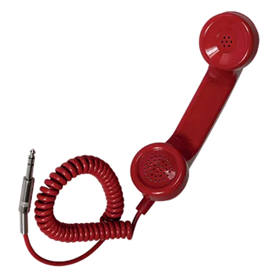 Auricular para teléfono de emergencia / Conector jack 6,3 mm / Compatible con centrales Previdia Ultravox