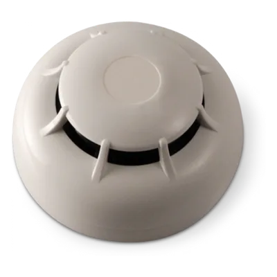 Detector de Humo Óptico / 4 Sensibilidades Programables 0.08-0.15 dB/m / Muestreo Cada 4 s / Compensación Automática de Suciedad / IP43 / Consumo Ultra Bajo 90 µA