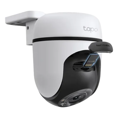 Cámara PTZ IP / 2K 3 Megapixel / 360° Panorámica Horizontal / 130° Vertical / Visión Nocturna Color / IR 29.9 m (98 ft) / Wi-Fi 2.4 GHz / IP65