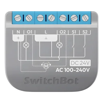 Relay Switch Inteligente 2 Canales / WiFi + BLE / Medición Consumo / 10A por Canal / Protección Sobrecarga / Compatible Matter / 42 x 36 x 16 mm (1.7 x 1.4 x 0.6 in)