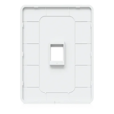 Placa Keystone / 1 Puerto / Superficie Pintable / Montaje Vertical / 4 Piezas / Policarbonato y Acero SGCC