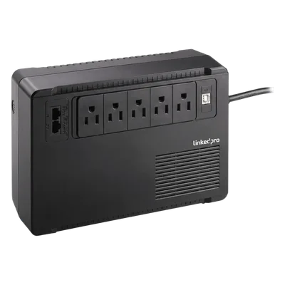 UPS de Escritorio / 750 VA / 375 W / Topología Standby / 8 Tomas NEMA 5-15R / Supresión 890 J / USB 2.4 A