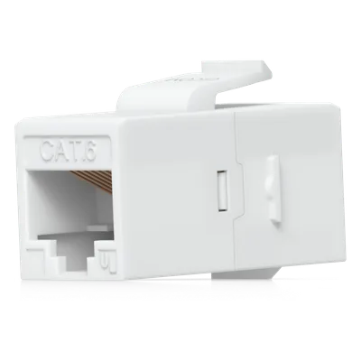 Acoplador Keystone / Cat6 Pass-Through / 10 Gbps / PoE / Snap-In / Paquete 12 Unidades