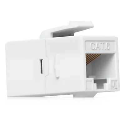 Acoplador Keystone / Cat6 Pass-Through / 10 Gbps / PoE / Snap-In / Paquete 12 Unidades