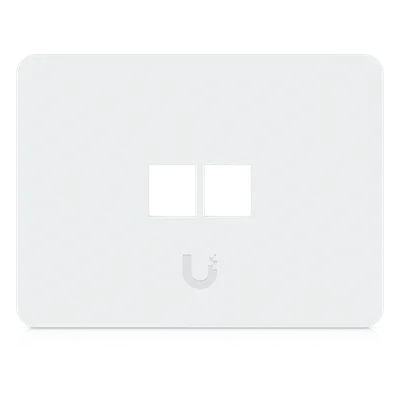 Placa de Pared Keystone / 2 Puertos / Horizontal / Superficie Pintable / 4.4 x 3.2 x 0.12 in / Paquete 4 Piezas