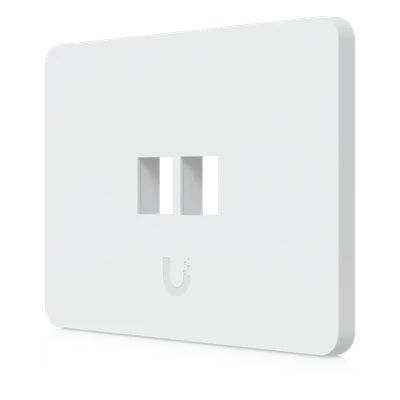 Placa de Pared Keystone / 2 Puertos / Horizontal / Superficie Pintable / 4.4 x 3.2 x 0.12 in / Paquete 4 Piezas