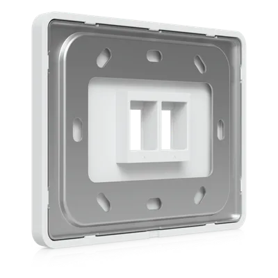 Placa de Pared Keystone / 2 Puertos / Horizontal / Superficie Pintable / 4.4 x 3.2 x 0.12 in / Paquete 4 Piezas