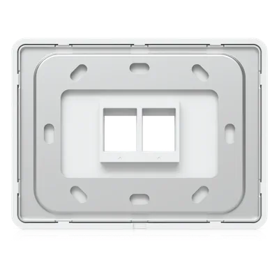 Placa de Pared Keystone / 2 Puertos / Horizontal / Superficie Pintable / 4.4 x 3.2 x 0.12 in / Paquete 4 Piezas
