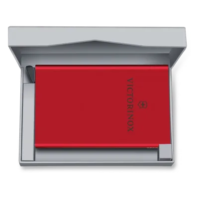 Tarjetero de Aluminio / Capacidad 4-6 Tarjetas / Protección RFID / Sistema Deslizamiento / 10 x 6 x 1 cm