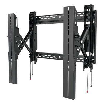 Soporte de Pared Tijera Universal / Extensión 12" (305 mm) / Carga 200 lb (90.7 kg) / Tilt +15°/-2° / VESA 200x100 a 600x600 mm / Acceso Abierto Cajas Empotradas