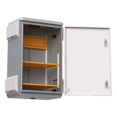 Gabinete de Protección IP55 / Acero SPCC / 380 x 660 x 240 mm / Rieles DIN / Montaje Vertical u Horizontal / 4 Placas Laterales Externas