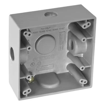 Caja de Conexión a Prueba de Intemperie / Aluminio Die-Cast / 3 Salidas / 1/2" NPT / IK09 / 492 cm³