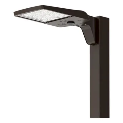 Luminaria LED / 5,500-16,000 Lúmenes Ajustables / CCT 3000K-5000K Switchable / 4 Ópticas SwitchOptics Type II-V / Montaje Universal UPM / IP66 / 120-347V / 18,000-98,000 lm Equivalente a 100-600W MH