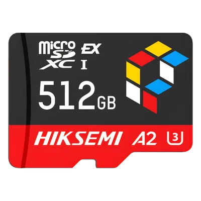 Tarjeta microSD Express / 512 GB / 900 MB/s Lectura / 620 MB/s Escritura / PCIe Gen 3x1 + NVMe / U3 A2 EX / -25°C a 85°C (-13°F a 185°F)
