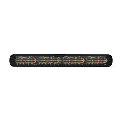 Luz LED de Advertencia / Perfil Ultra Delgado / Quad-Color 48 LED / 11 Pulgadas / IP67/IP69K / Traffic Advisor / Sincronización Múltiple Unidades