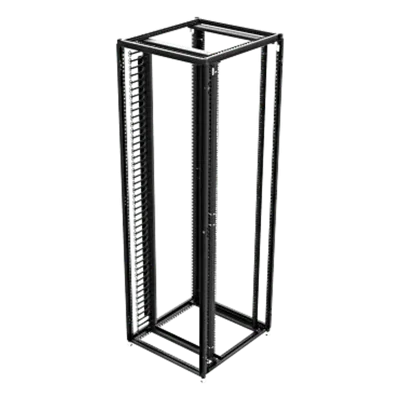 Organizador Vertical de Cables / 45 UR / 2 m (6.6 ft) / 726 Cables / RAL 9005 / Dedos 1.75 pulg / 95x208 mm